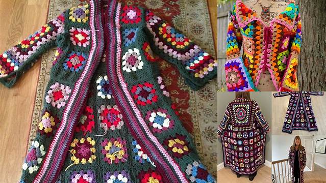 5091+ Boho Granny Square Jacket Pattern