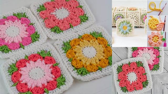 5112+ Free Crochet Granny Square Flower Patterns