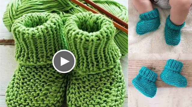 5115+ Free Knitting Patterns For Babies Booties Straight Needles