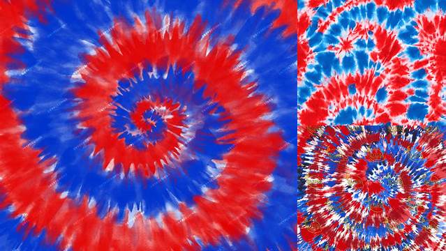 5120+ Tie Dye Patterns Red And Blue