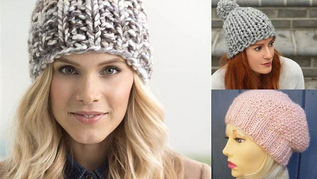 5159+ Free Knitting Patterns For Ladies Hats In Chunky Wool