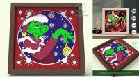 5286+ Grinch Shadow Box Svg