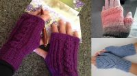 5332+ Knitting Fingerless Gloves With Two Needles