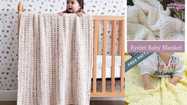 5428+ Free Knit Pattern For Eyelet Baby Blanket