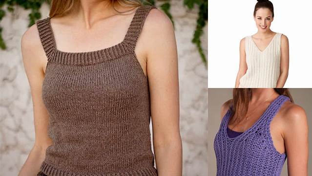 5483+ Free Knitting Pattern For A Ladies Tank Top