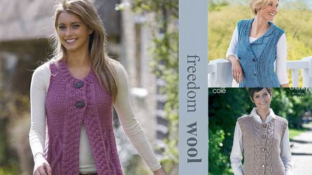 5501+ Ravelry Free Knitting Patterns For Ladies Waistcoats