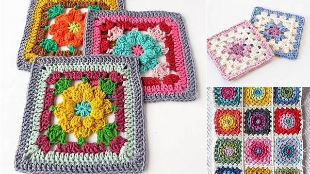 5507+ Granny Square Crochet Pattern Free Uk