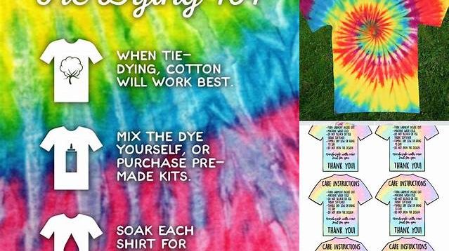 5521+ Tie Dye Instructions Printable Free