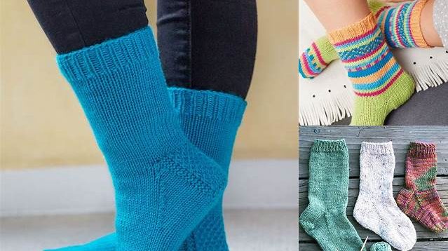 5715+ Free Knitting Patterns For Children's Socks On Four Needles