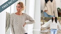 5792+ Free Knitting Pattern Slouchy Sweater