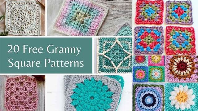 5793+ Crochet Granny Square Free Patterns Round Up