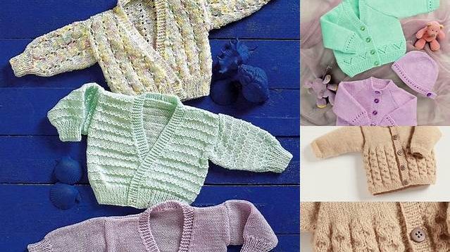 5833+ Free Knitting Patterns For Baby Cardigans Uk