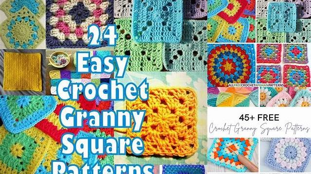 586+ Granny Square Patterns Crochet Free Easy