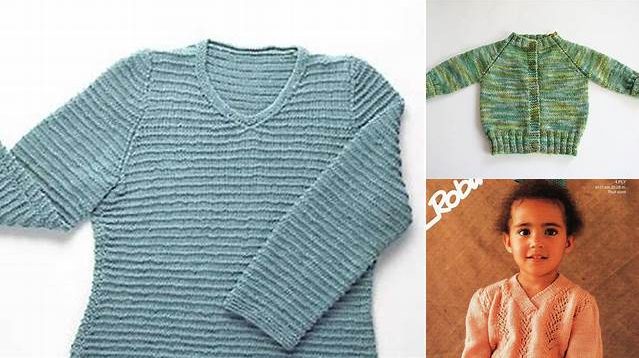 5889+ Free Knitting Pattern Childs V Neck Sweater