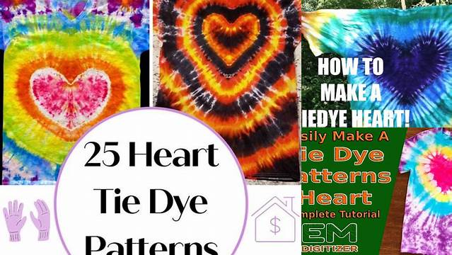 5947+ Tie Dye Patterns Heart How To Make