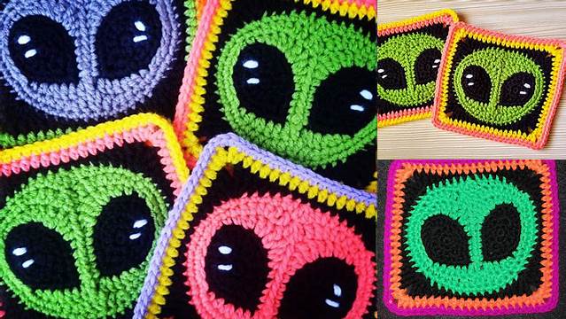 5964+ Alien Granny Square Pattern Free