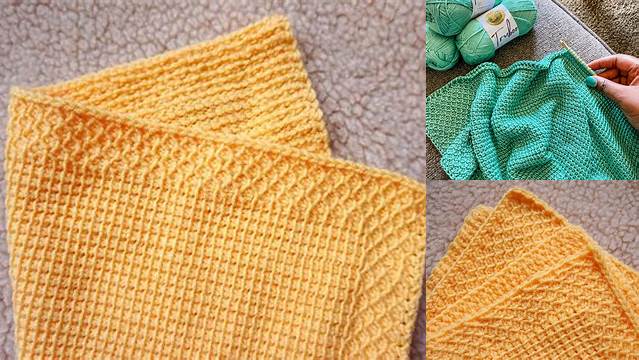 599+ Easy Tunisian Crochet Baby Blanket Patterns Free