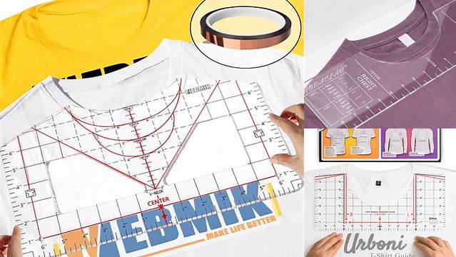 5996+ T Shirt Alignment Ruler Guide Tool