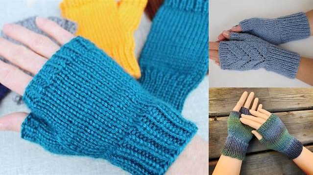 6079+ Free Knitting Pattern For Child's Fingerless Gloves On 2 Needles