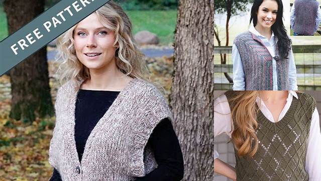 6132+ Free Knit Vest Patterns For Adults