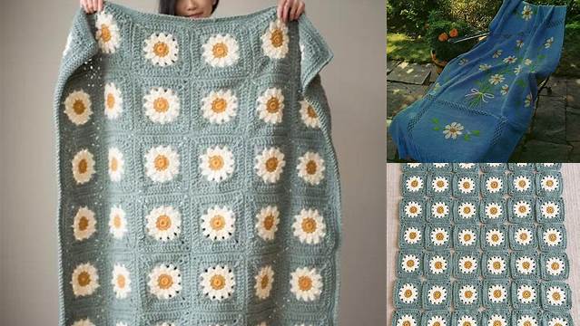 6157+ Crochet Blanket Pattern Daisy