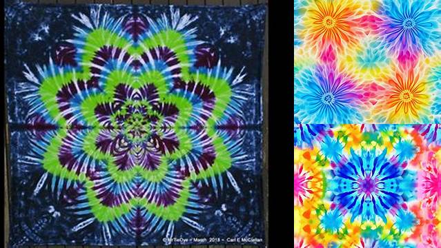 6179+ Flower Tie Dye Pattern