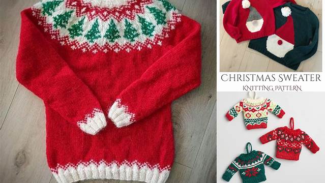 6255+ Free Knitting Pattern Christmas Sweater