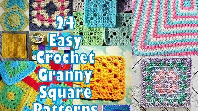 6428+ Easy Crochet Granny Square Blanket Patterns