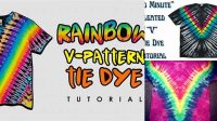 6563+ V Shape Tie Dye Pattern