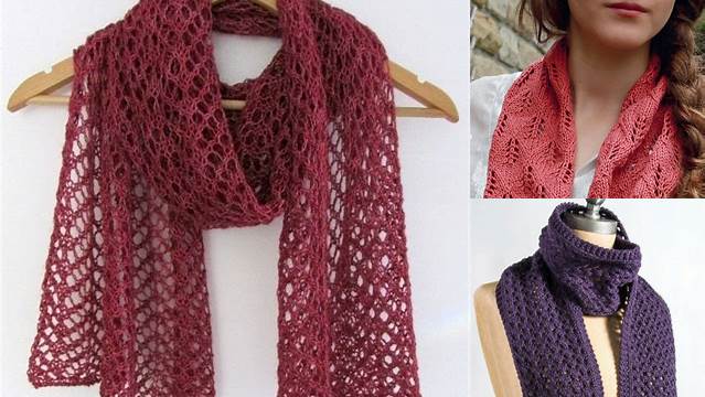 6661+ Free Knitting Pattern For Simple Lace Scarf