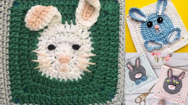 6676+ Granny Square Rabbit Pattern