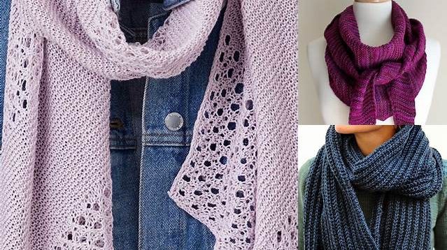 6696+ Free Machine Knit Pattern For Ladies Lightweight Scarf