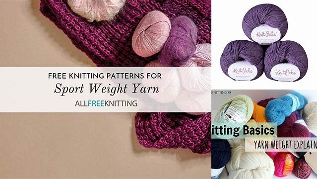 6704+ Free Knitting Patterns Sport Weight Yarn