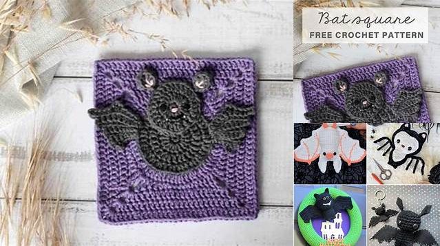 6757+ Bat Granny Square Pattern Free