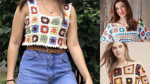 6865+ Granny Square Pattern Shirt