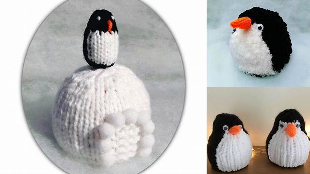 687+ Free Knitting Pattern For Penguin Chocolate Orange Cover