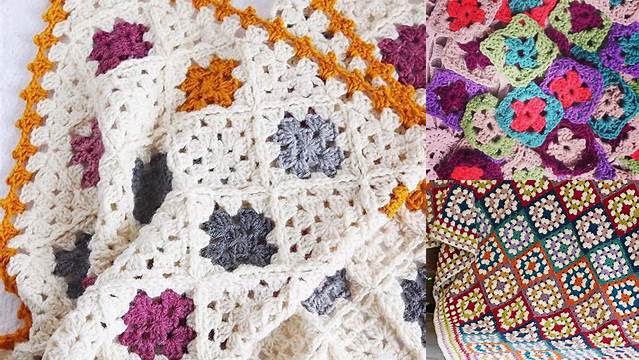 7050+ Mini Granny Square Blanket Patterns Free