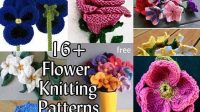 7162+ Free Knitting Patterns Of Flowers