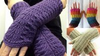 7243+ Free Knitting Patterns For Fingerless Gloves On Straight Needles