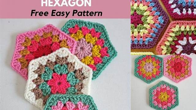 726+ Hexagon Granny Square Pattern Free