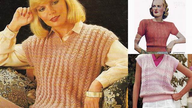 7437+ Free Knitting Pattern For Ladies Slipover