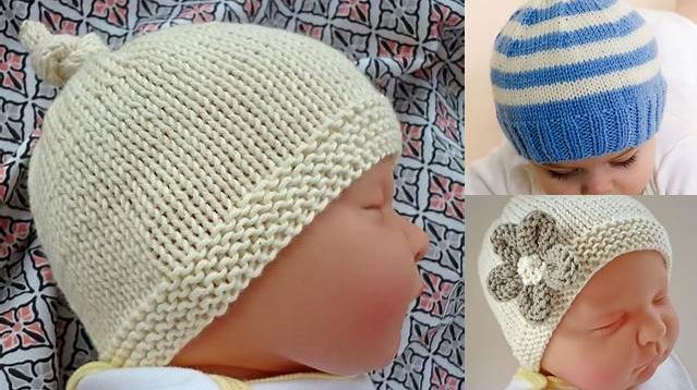 764+ Free Knitting Patterns For Baby Hats To Download