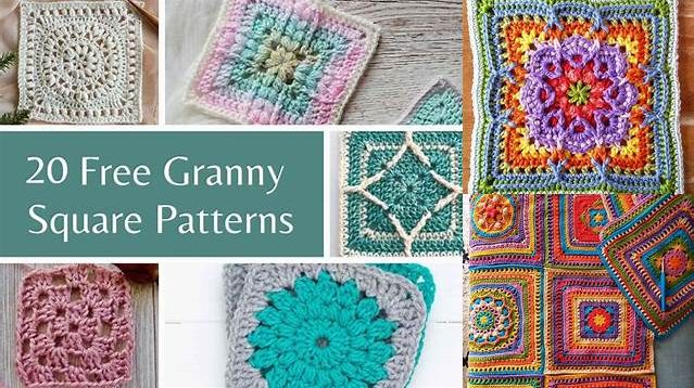 7656+ Big Granny Square Patterns Free