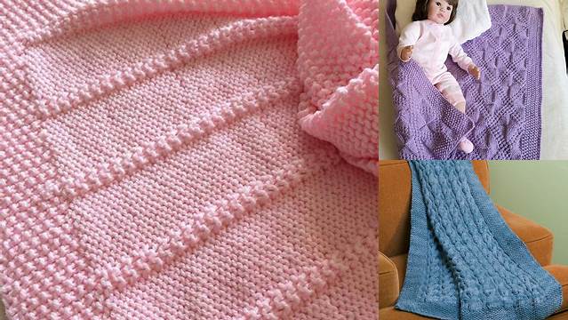 7880+ Free Knitting Pattern Reversible Baby Blanket