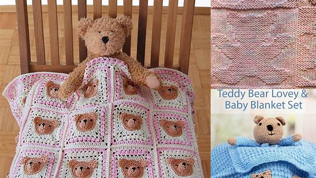 8024+ Free Knitting Pattern For Baby Blanket With Teddy Bear