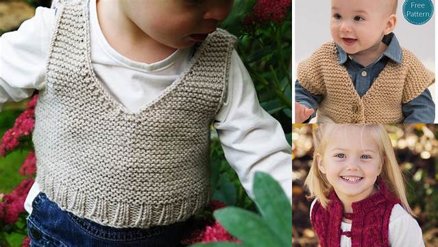 8128+ Ravelry Free Knitting Pattern For Child Sleeveless Vest