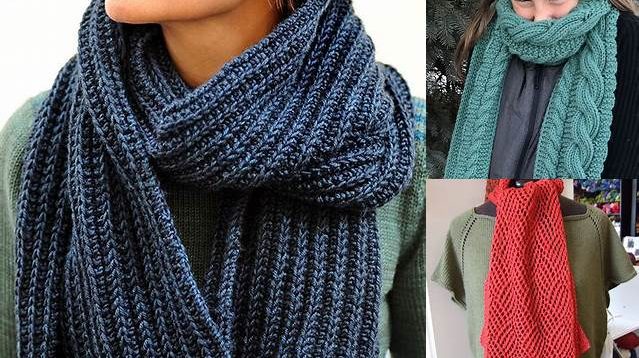 8178+ Free Knitting Patterns For Reversible Scarves