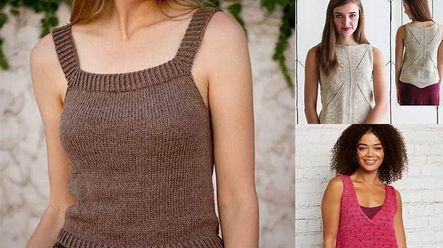 8294+ Free Knitting Patterns Women's Tank Tops