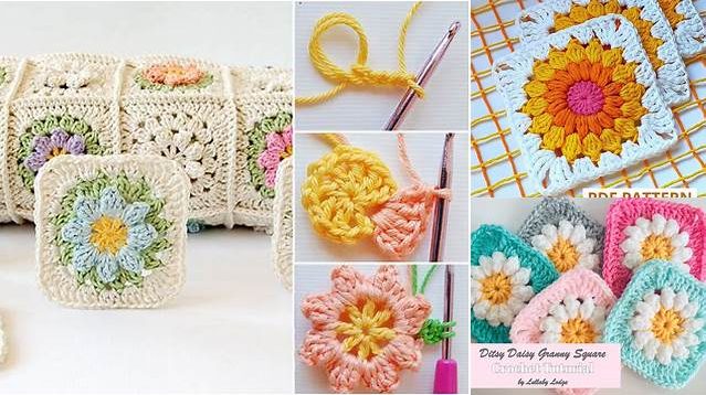 8345+ Tutorial Free Crochet Flower Granny Square Patterns