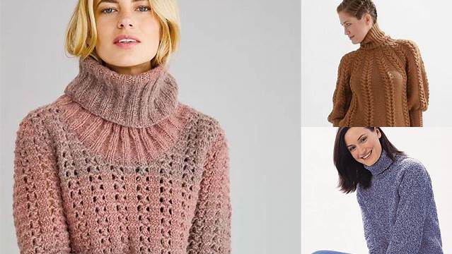 8347+ Free Knitting Pattern Turtleneck Sweater